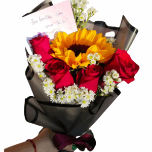 Clasico rosas y girasoles modelo dos